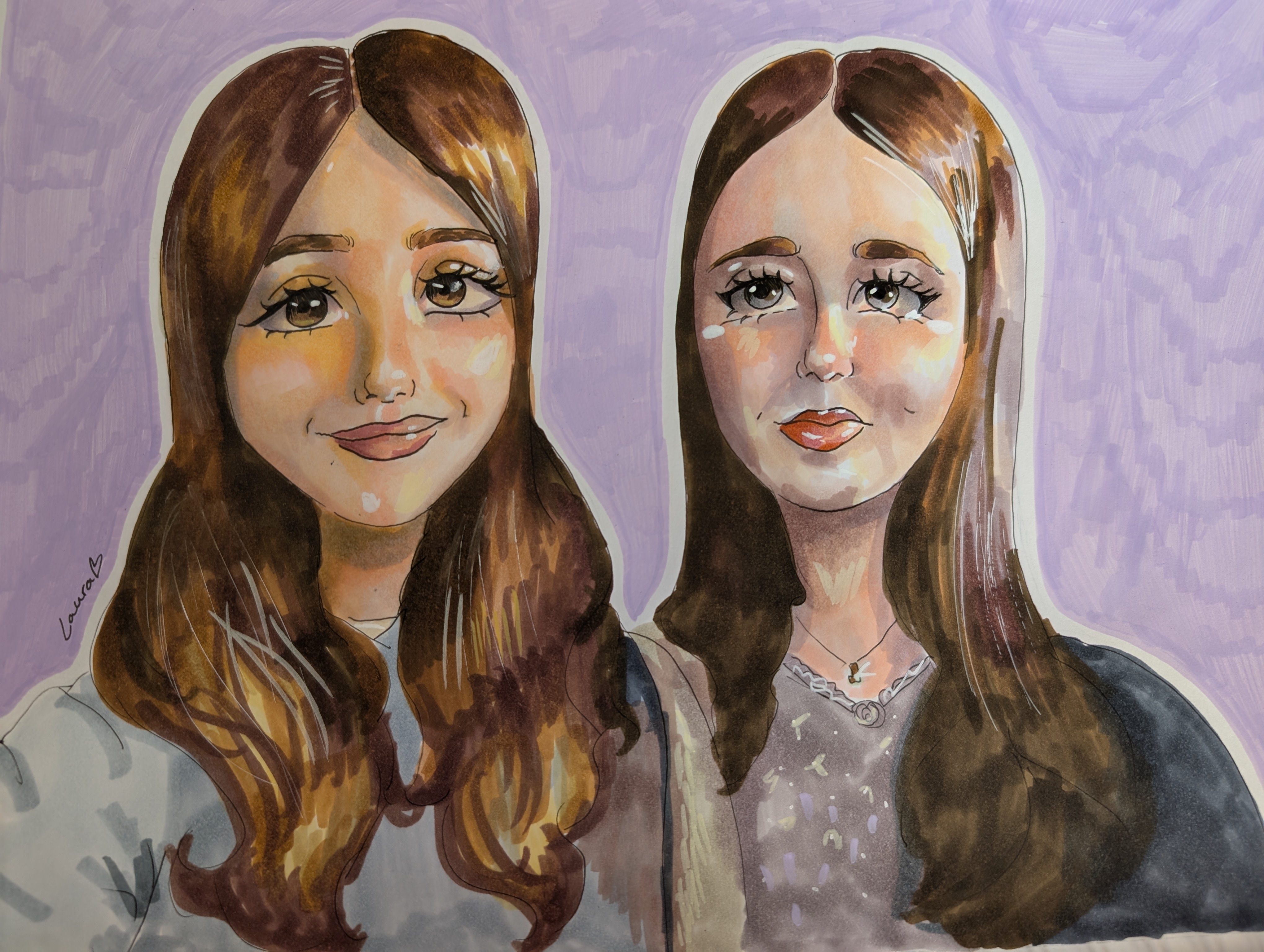 Laura and her friend Tuliana